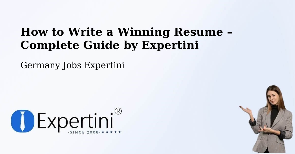 Resume Writing Guide for Job Seekers – Seefeld - Seefeld, Germany Jobs Expertini