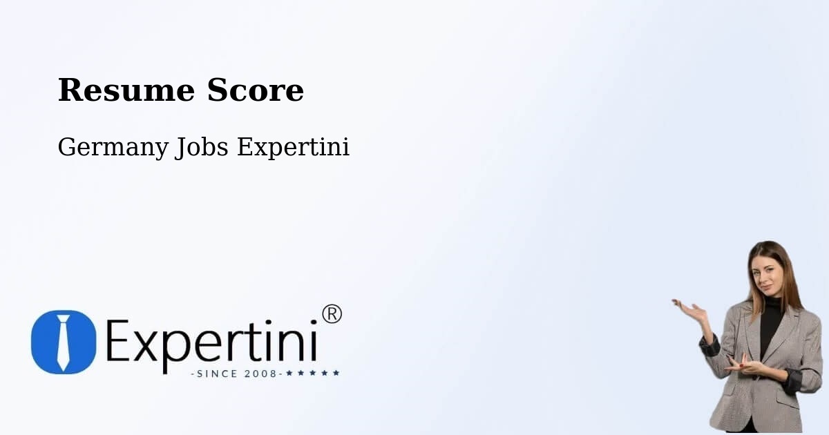 Resume Score & Job Description Match Tool – Seefeld - Germany Jobs Expertini